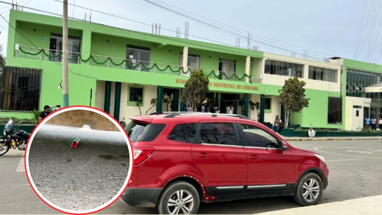 Cámara de seguridad de la Municipalidad Distrital de Chicama captó al facineroso colocando la carga explosiva.