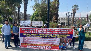 Maestros de Arequipa reclaman la liberación de plazas de nombramiento (VIDEO)