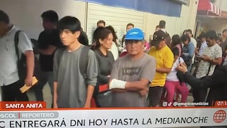 Largas colas en Reniec de Santa Anita a un día de las elecciones generan malestar