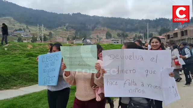 Huancayo: Padres denuncian que tesorera de institución educativa se llevó 33 mil soles (VIDEO)