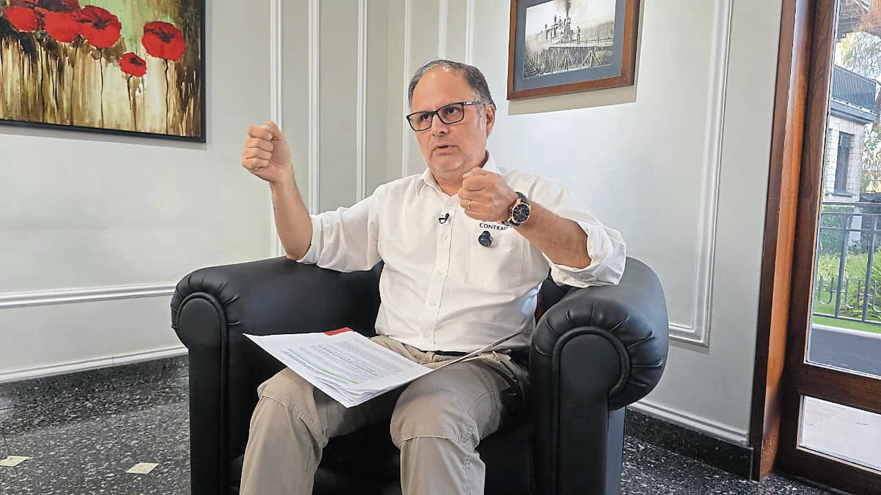 Contralor general, César Aguilar, llegó a Arequipa. (Foto: Yunsu Pariapaza/@photo.gec)
