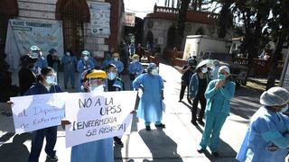 Enfermeras del hospital Goyeneche protestan por reorganización