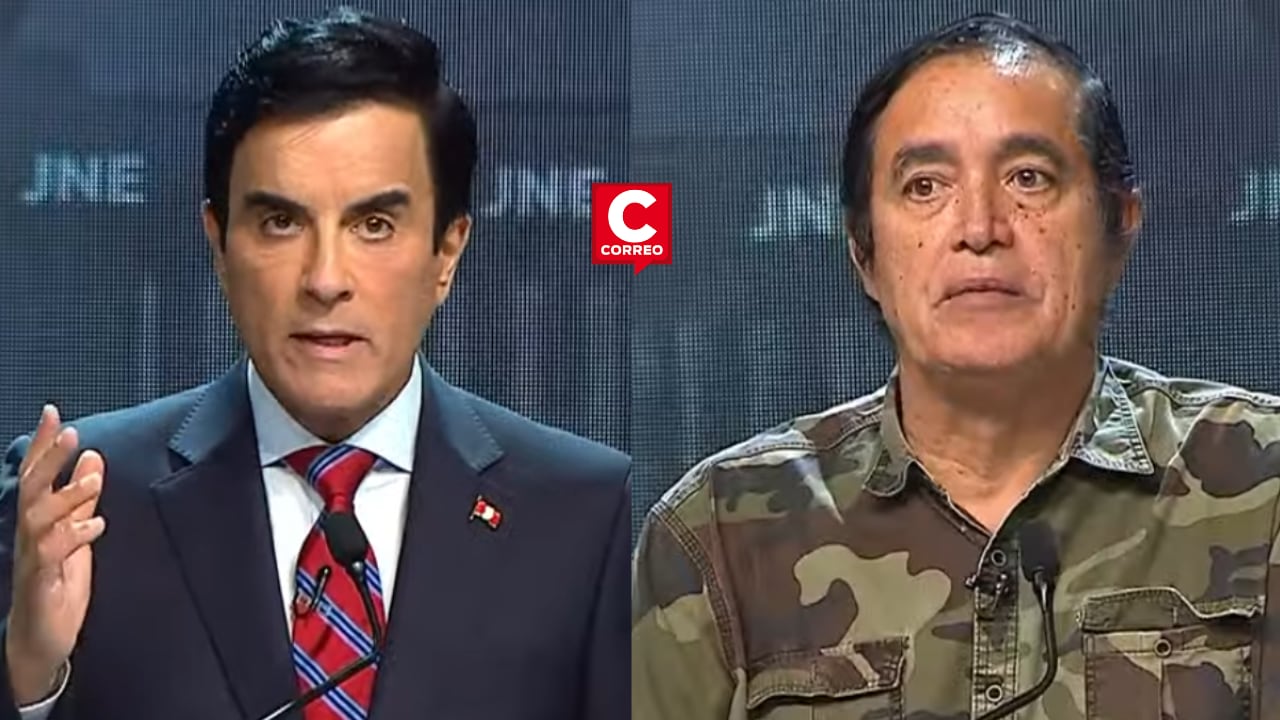 El momento ocurrió durante la bolsa de tiempo del bloque de Educación, Innovación y Tecnología, generando un breve cruce verbal entre candidatos. (Imágenes del JNE)