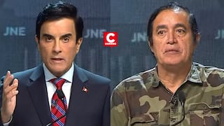 Carlos Espá increpa a Álex Gonzales por helicóptero durante debate presidencial