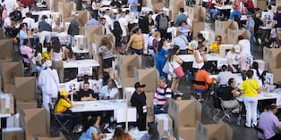 Casi 308.000 colombianos están inscritos para votar hasta este domingo en más de una veintena de puestos de votación en España en la primera vuelta presidencial de Colombia. (EFE/Borja Sánchez Trillo).