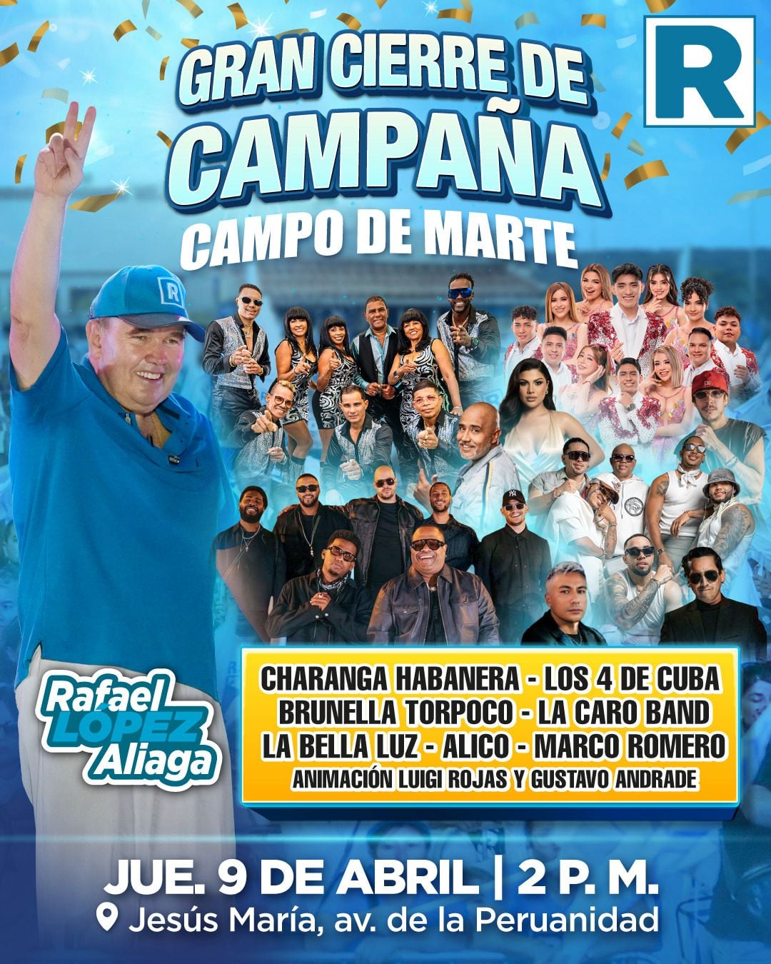 Rafael López Aliaga tendrá su cierre de campaña hoy por la tarde. (Foto: Facebook Renovación Popular)