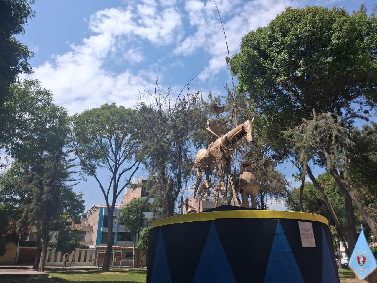 Homenaje a Miguel de Cervantes Saavedra en Arequipa. (Foto: Flor Barrios/@photo.gec)