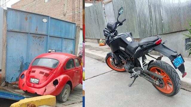 Policía recupera auto y motocicleta que fueron robadas en Ayacucho
