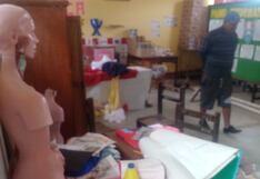 Chincha: rufianes atacan colegios Rolando Alzamora y Micaela Bastidas en Pueblo Nuevo