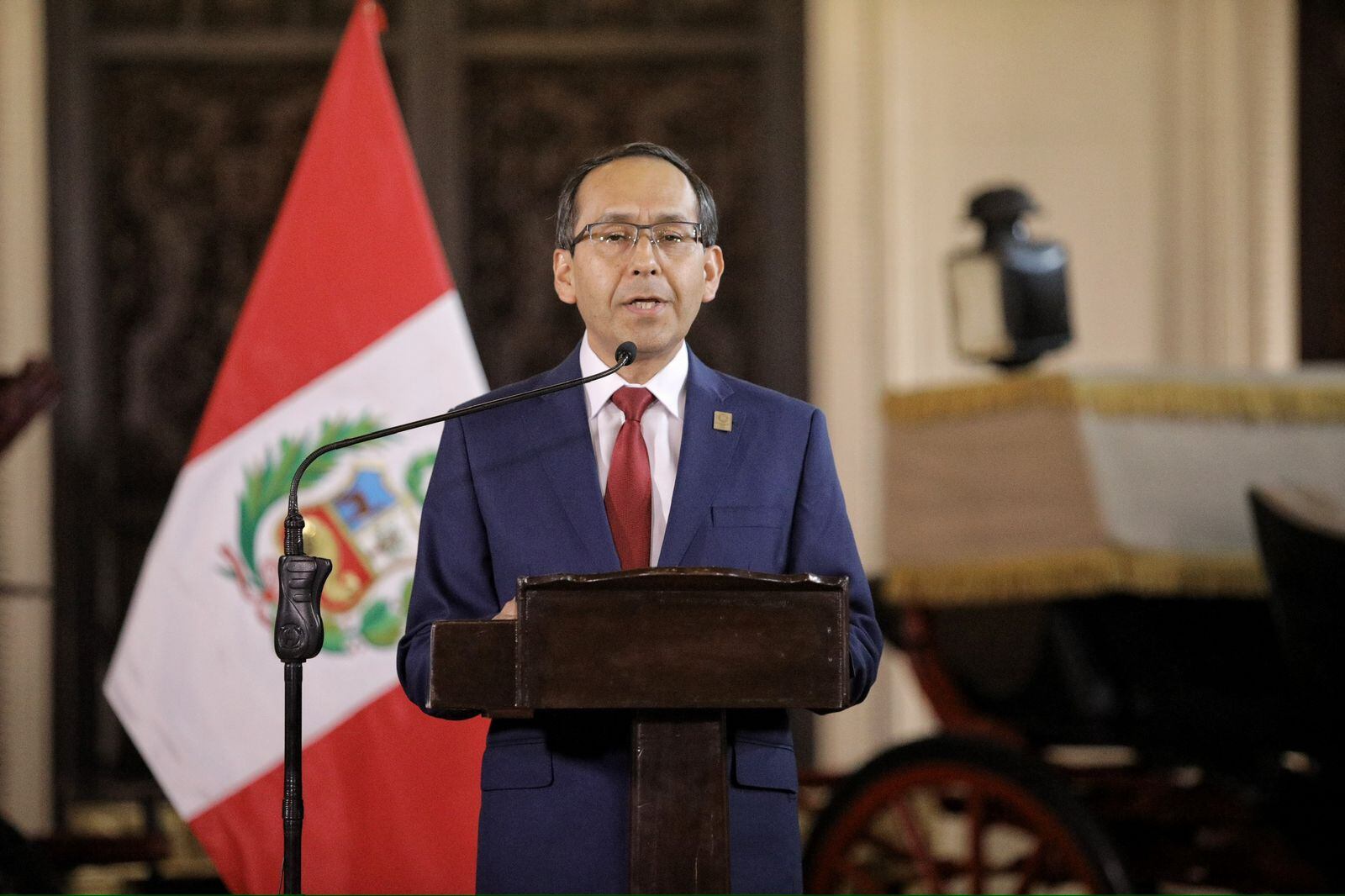 Fredy Hinojosa: cuestionamientos a vocero de Dina Boluarte por contrato y gestión en Qali Warma. (Foto: Joel Alonzo / @photo.gec)