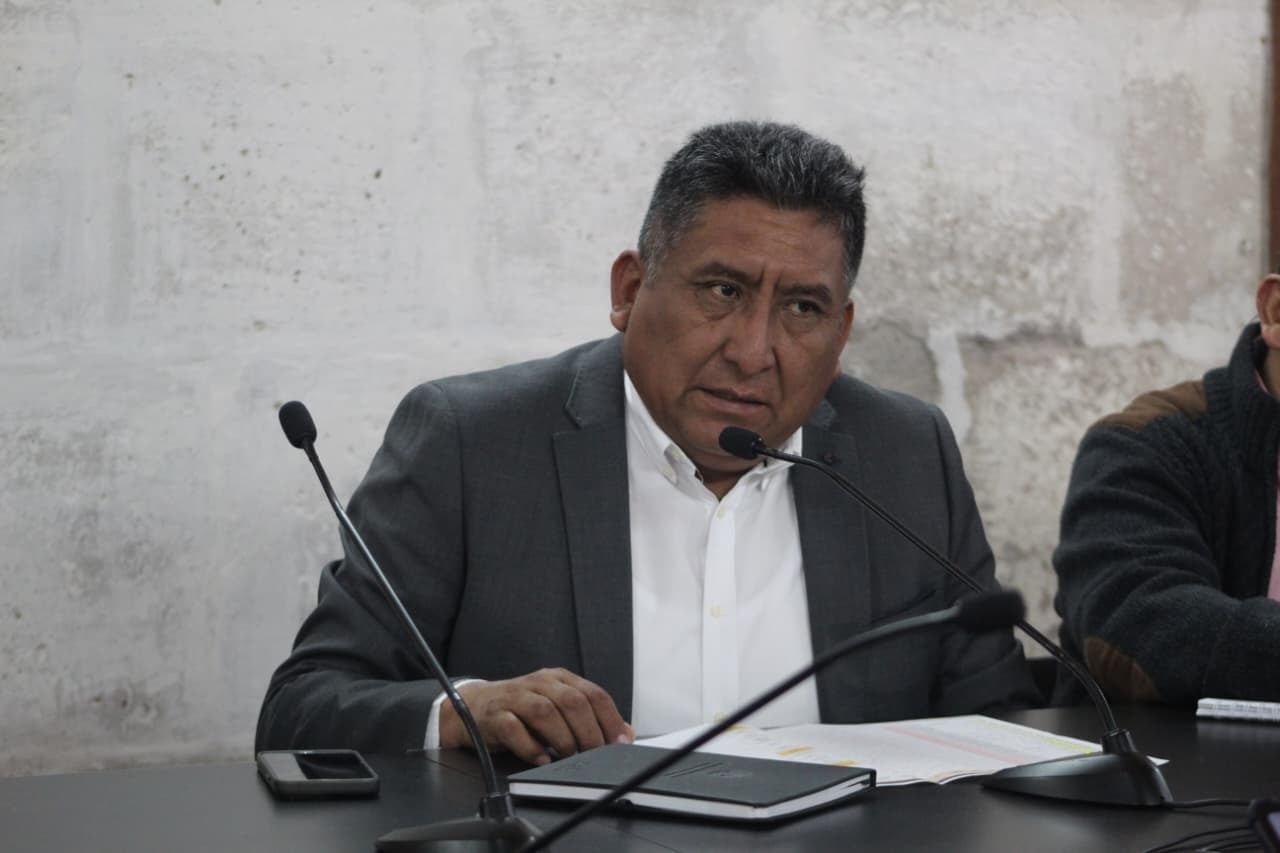 Sulspicio Choque informó sobre la situación de las obras (Foto: Álvaro Figueroa/@photo.GEC))