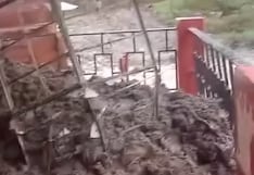 Huaico afecta colegio en Salcabamba, Huancavelica