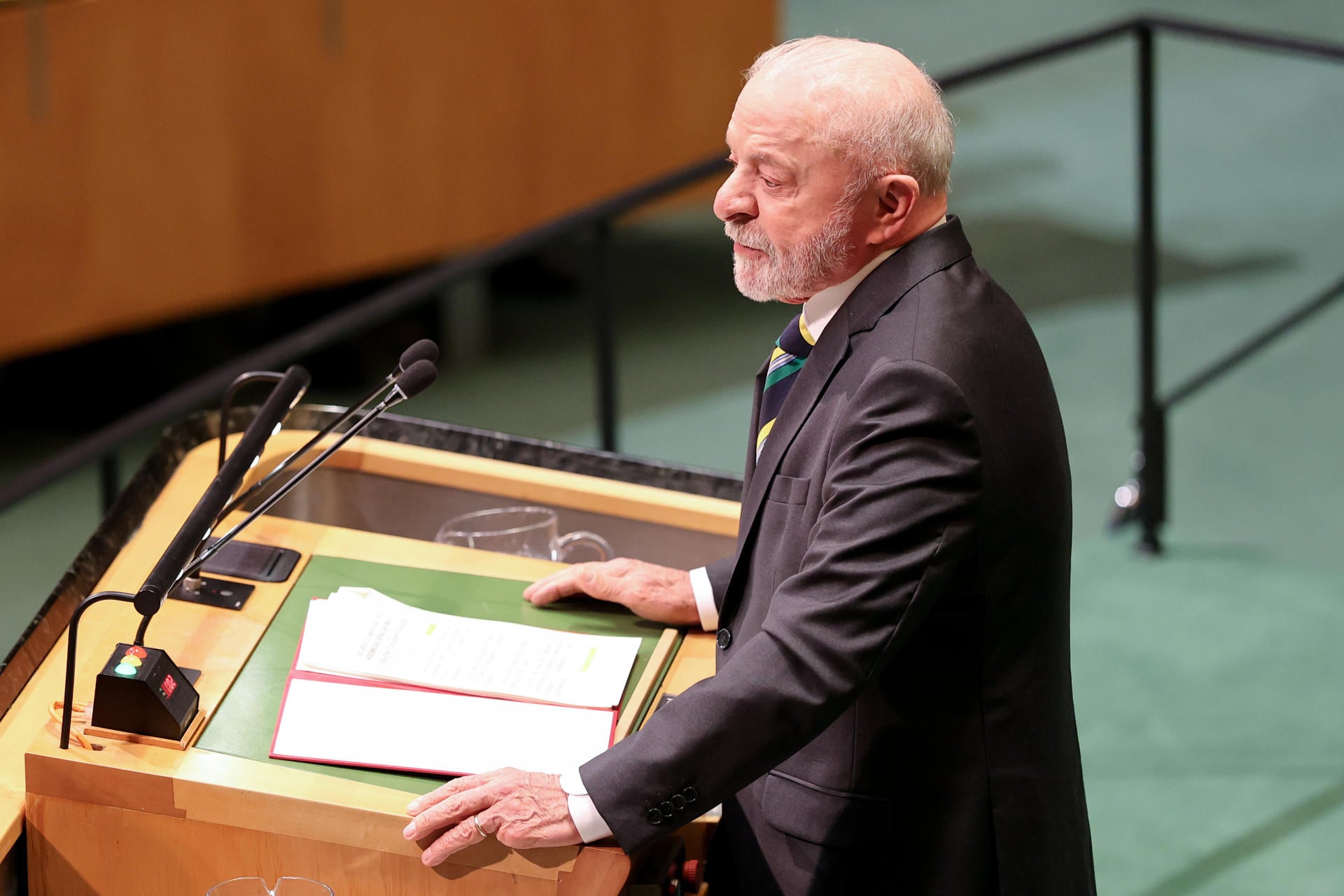 El presidente Luiz Inácio Lula da Silva defendió la soberanía brasileña y el multilateralismo durante la apertura del Debate General de la ONU en Nueva York. (Foto: EFE/ Octavio Guzmán)