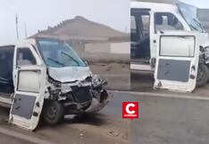 Cañete: Minivan con estudiantes sufrió accidente de tránsito en la Panamericana Sur