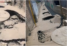 Ica: denuncian hundimiento de vía recientemente inaugurada en San Juan Bautista