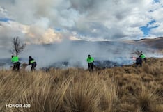 Incendio forestal amenaza el histórico complejo arqueológico de Huánuco Pampa