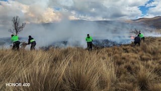 Incendio forestal amenaza el histórico complejo arqueológico de Huánuco Pampa