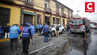 Cercado de Lima: Incendio en el jirón Leticia deja a 20 familias sin hogar