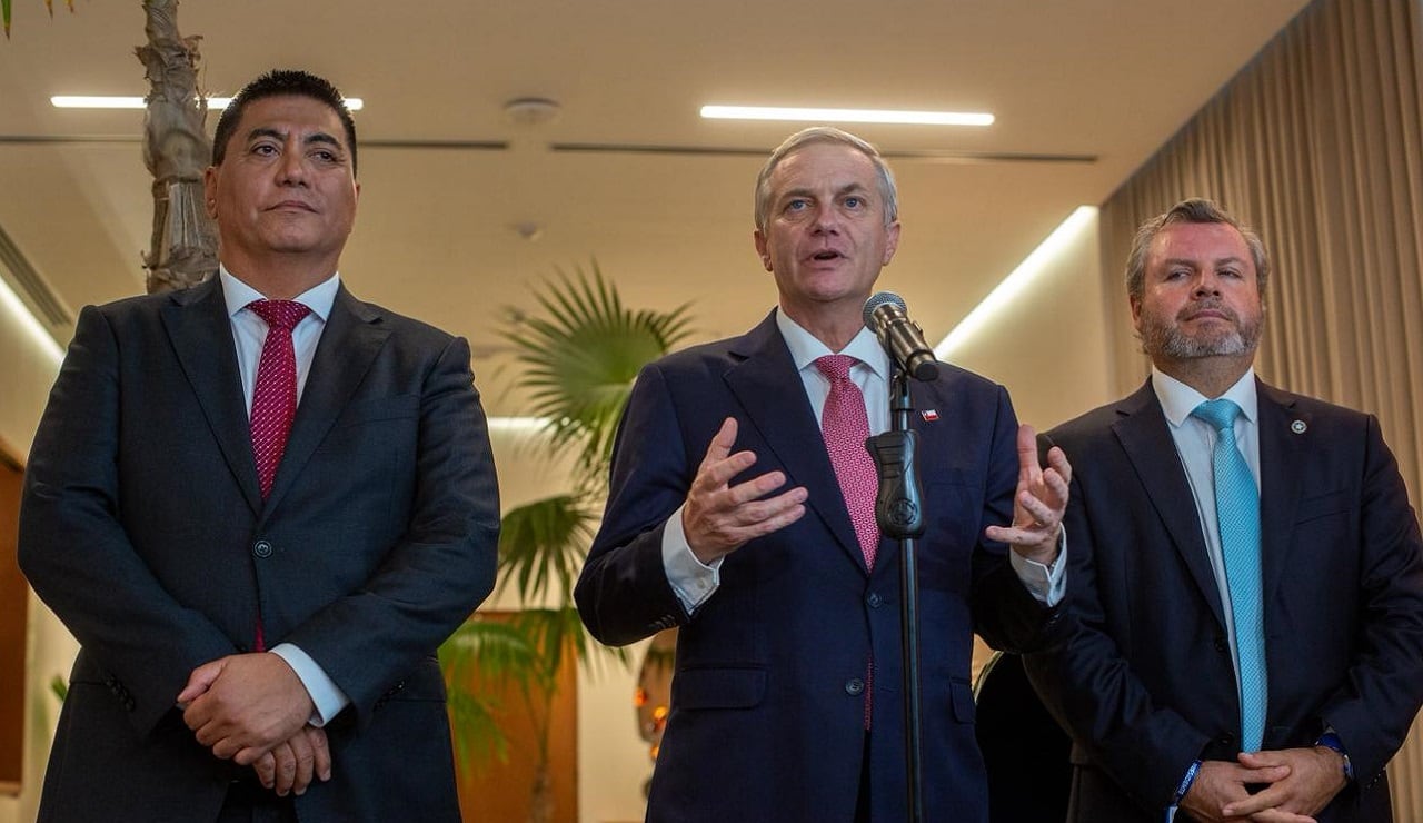 Presidente electo de Chile, José Antonio Kast brindó conferencia de prensa. (Foto: Fernando Sangama / @photo.gec)