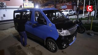 SJL: delincuentes disparan contra combi llena de pasajeros y dejan nota extorsiva