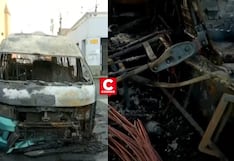 Cercado de Lima: combi se incendió con pasajeros a bordo y causó tráfico frente a Plaza Italia