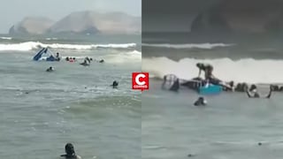 Callao: embarcación turística se vuelca con más de diez pasajeros a bordo en mar de La Punta (VIDEO)