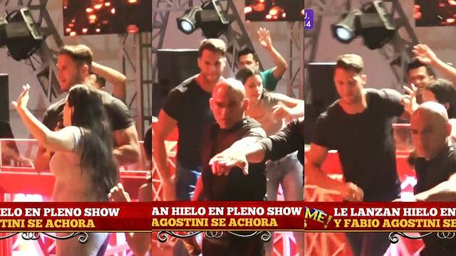 Lanzan hielo a Fabio Agostini en evento de discoteca en Tarapoto (VIDEO)