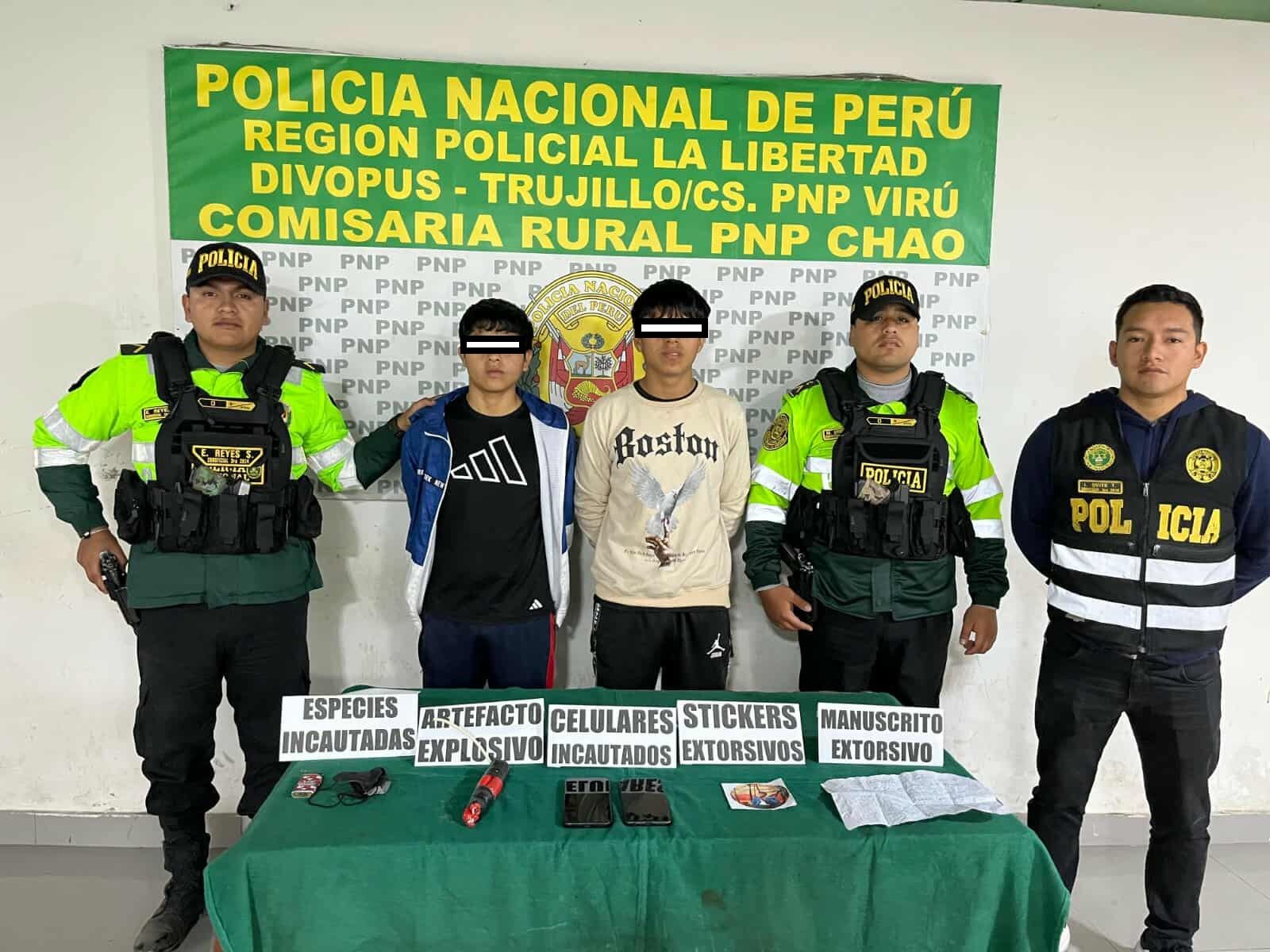 Se les investiga por estar presuntamente implicados en casos de extorsión.