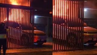 La Molina: Explosión de camioneta híbrida desató incendio mientras cargaba