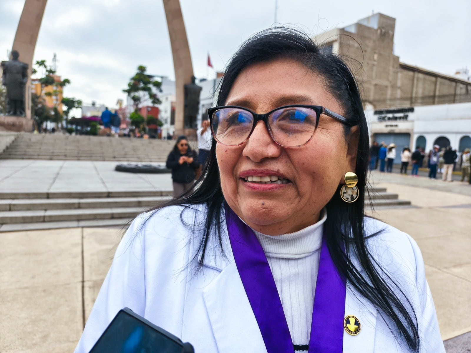 Decana del Colegio Médico de Tacna Maruja García Mamani. (Foto: Correo)