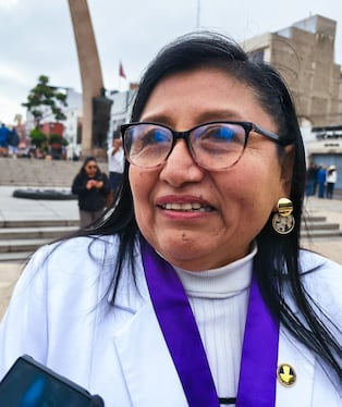 Decana del Colegio Médico de Tacna Maruja García Mamani. (Foto: Correo)