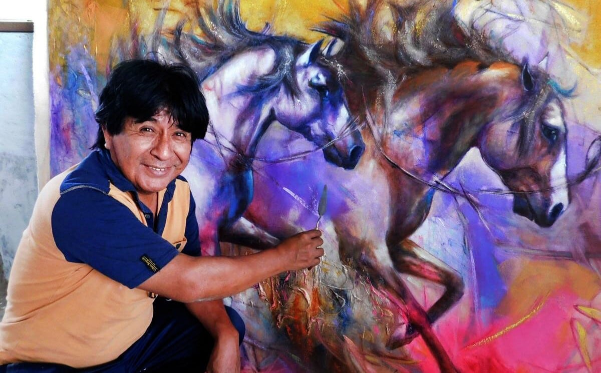 Destacado pintor “Dinyo”, egresado de la Escuela de Artes Plásticas Ignacio Merino.