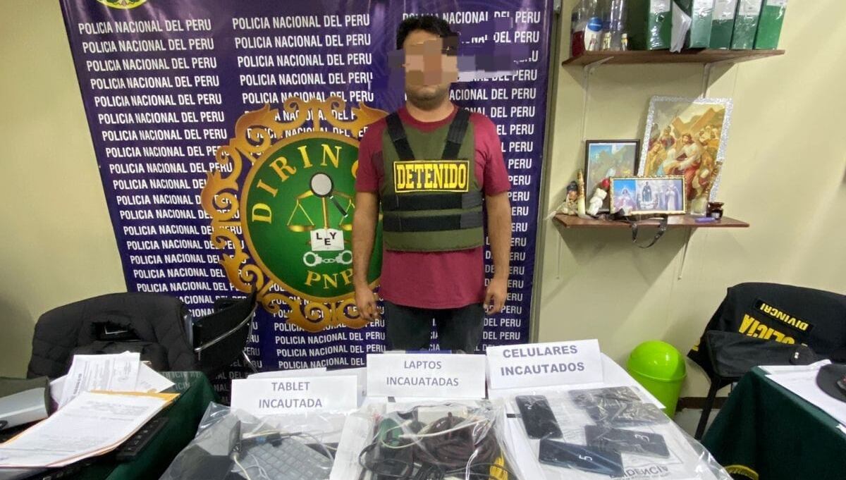 Detenido permanece en sede de la Divincri. (Foto: Difusión)