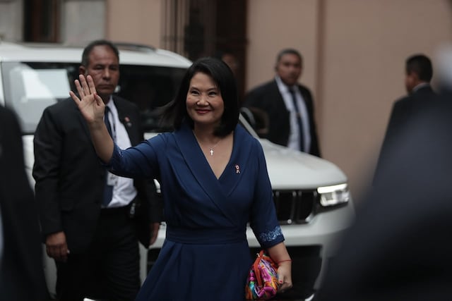 Keiko Fujimori inicia agenda de la Transmisión de Mando en Torre Tagle