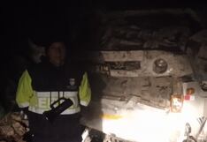 Despiste y volcadura de camión de papas dejas dos muertos y un herido en Huánuco
