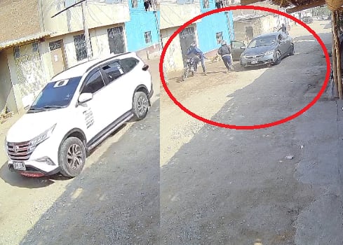 Policías escaparon a toda velocidad de sus atacantes.