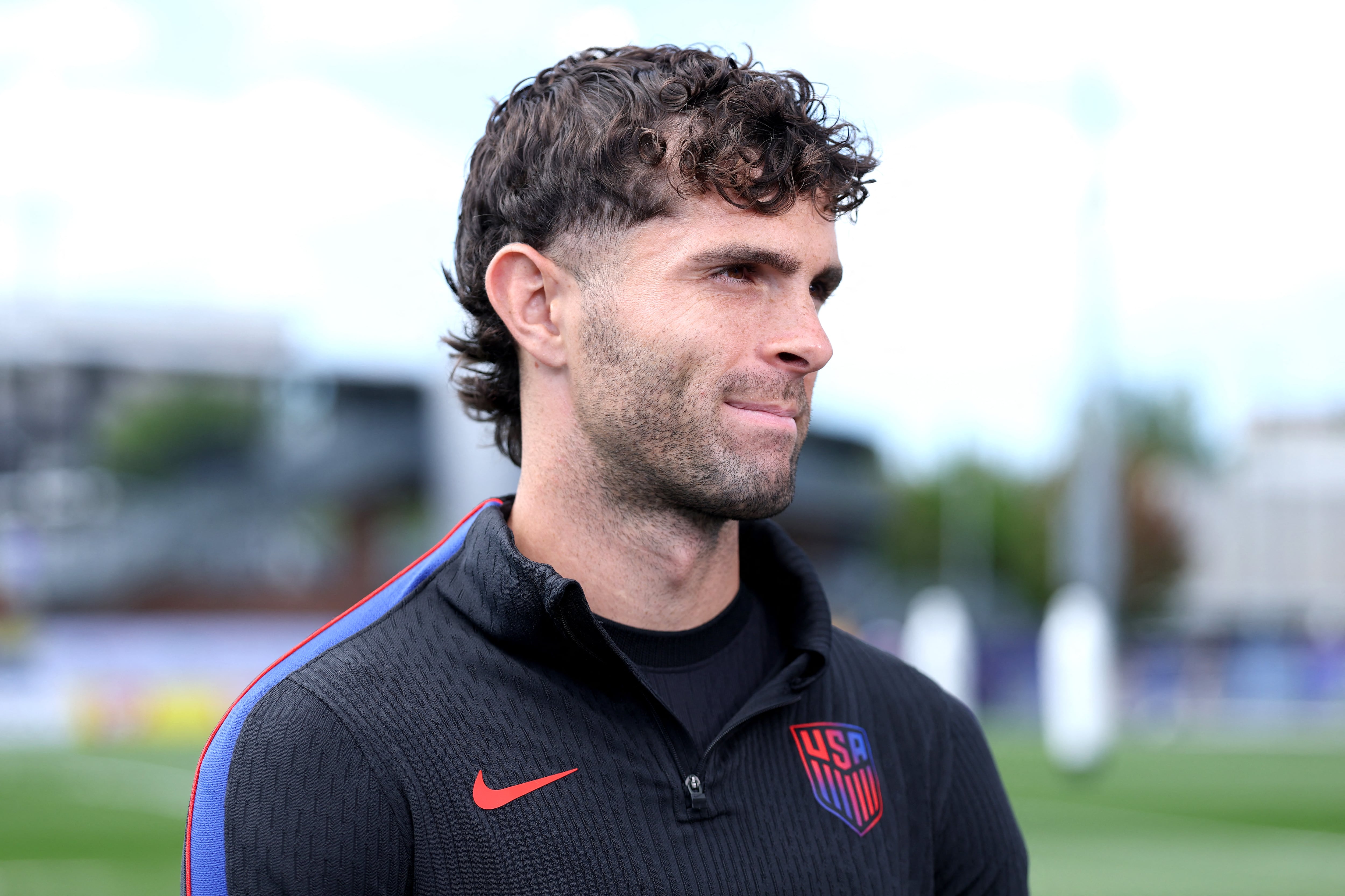 SEATTLE, WASHINGTON - JULY 05: Christian Pulisic #10 of the United States attends a training session ahead of the FIFA World Cup 2026 Round of 16 match at University of Washington on July 05, 2026 in Seattle, Washington. Jamie Squire/Getty Images/AFP (Photo by JAMIE SQUIRE / GETTY IMAGES NORTH AMERICA / Getty Images via AFP)