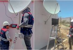 Ica: Orongocucho ya recibe señal de TV y radio tras instalación de antena satelital