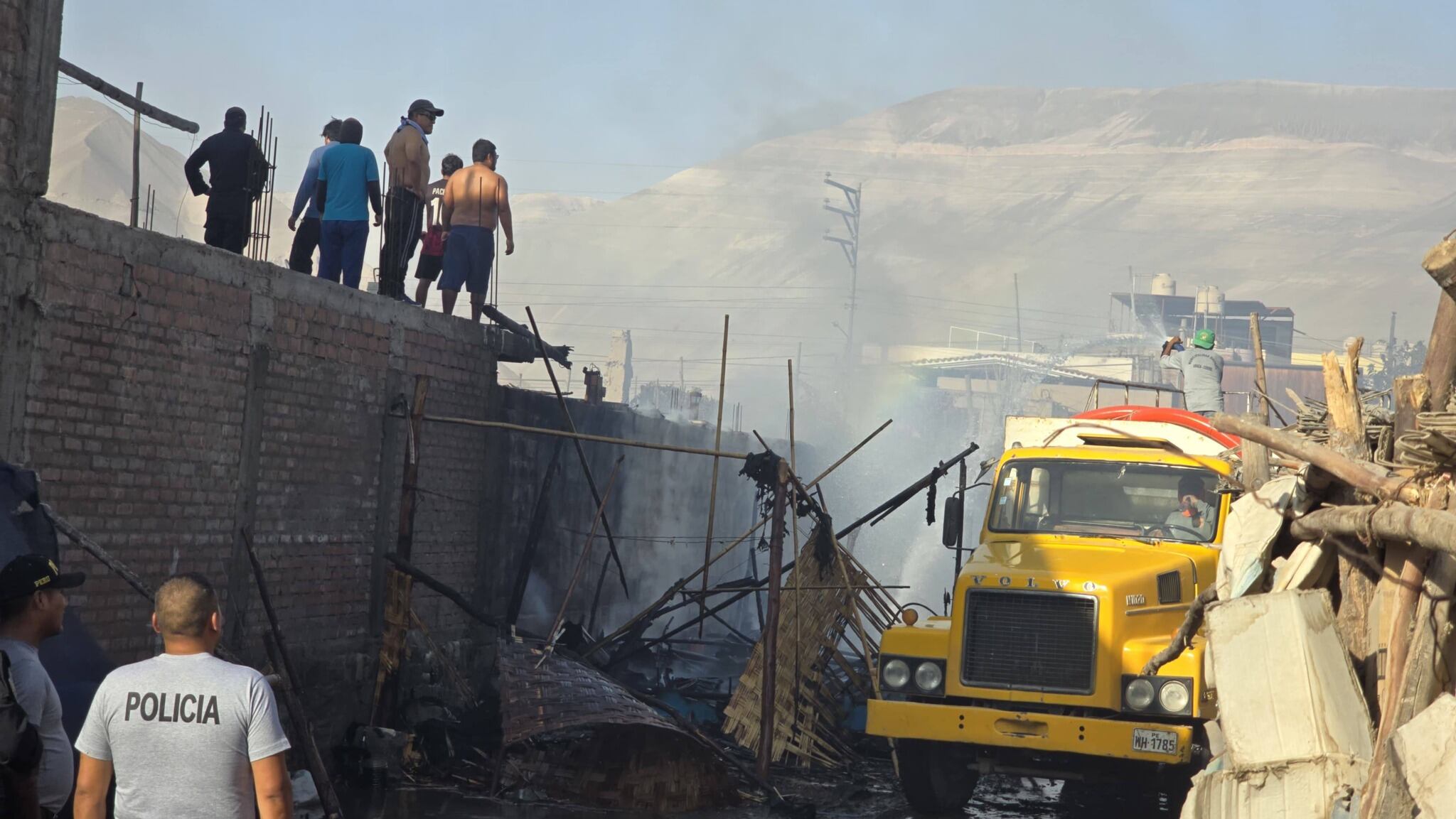 Incendio en Uraca, Castilla, deja daños materiales. Foto: Municipalidad de Uraca.
