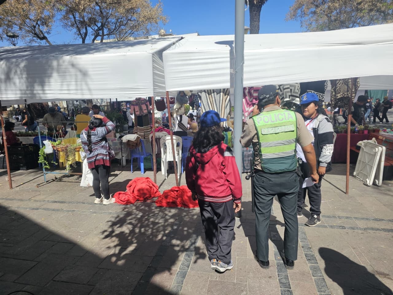 Roban mercadería valorizada en S/6 mil a artesanos con discapacidad en feria de Arequipa (Foto: Yunsu Pariapaza/@photo.gec)