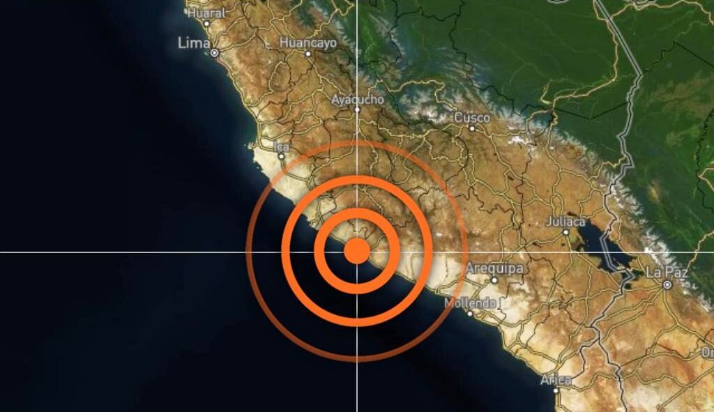 Fuerte sismo se sintió en Arequipa.