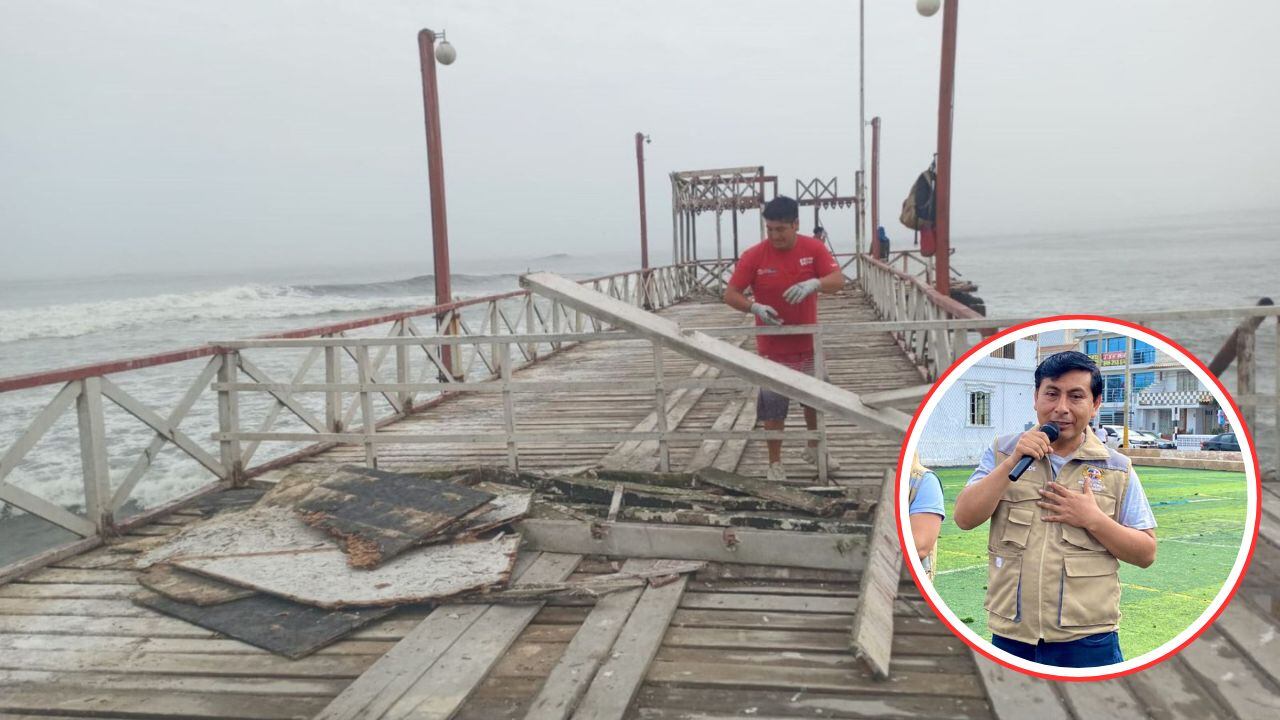 Alcalde del distrito de Huanchaco, Efraín Bueno, demanda urgente intervención y priorización de obra para el próximo año, teniendo en cuenta que economía de su jurisdicción sufre porque muelle no es restructurada.