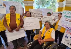 Trabajadores con discapacidad protestan en Ica y exigen que se cumpla ordenanza municipal