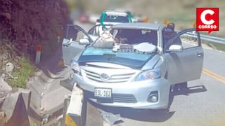 Auto se despista en la quebrada del Mantaro y deja cuatro heridos en Jauja