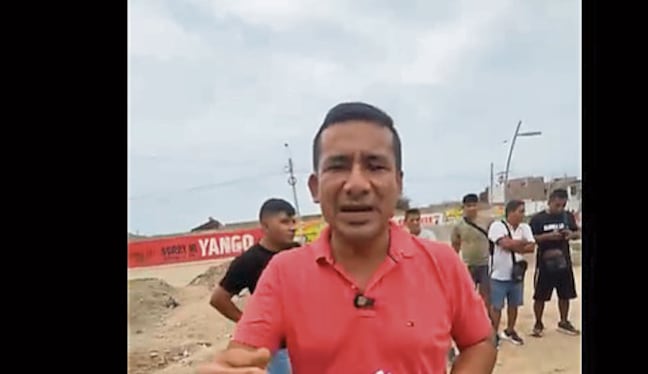 Robert De La Cruz indicó en sus redes sociales que proyecto habría sido sobrevalorado y que se pintaron sardineles rotos para simular trabajos. Inversión superó los S/ 3 millones.