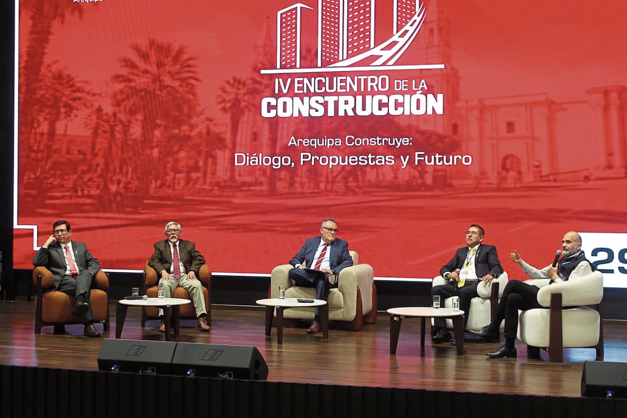 Especialistas dieron cátedra en Arequipa en el IV Encuentro de la Construcción (Foto: Álvaro Figueroa/@photo.gec)