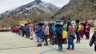Demora en obra del Gobierno Regional de Arequipa perjudica a escolares en Huarcaya