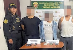 Pisco: caen “Los pistoleros de la villa” con arma de fuego con cinco municiones