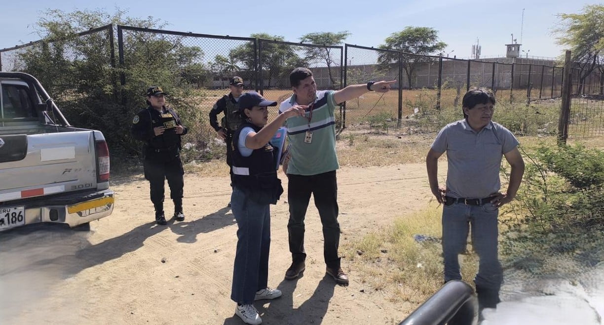 Operativo en exteriores del penal de Piura