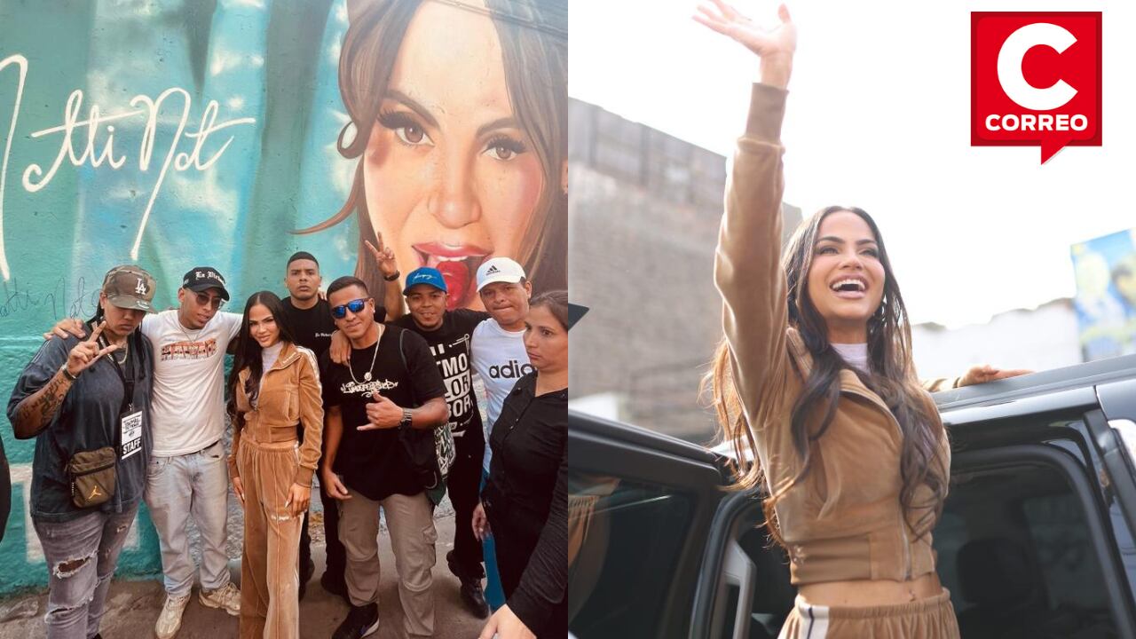 Natti Natasha visitó mural en su honor en La Victoria